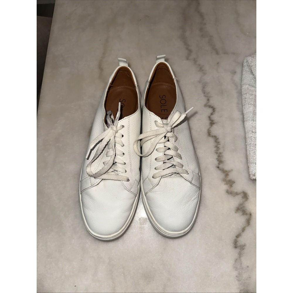 Sole Society So-zamilo White Men's‎ Sneakers Size 8.5 Lace Up Leather